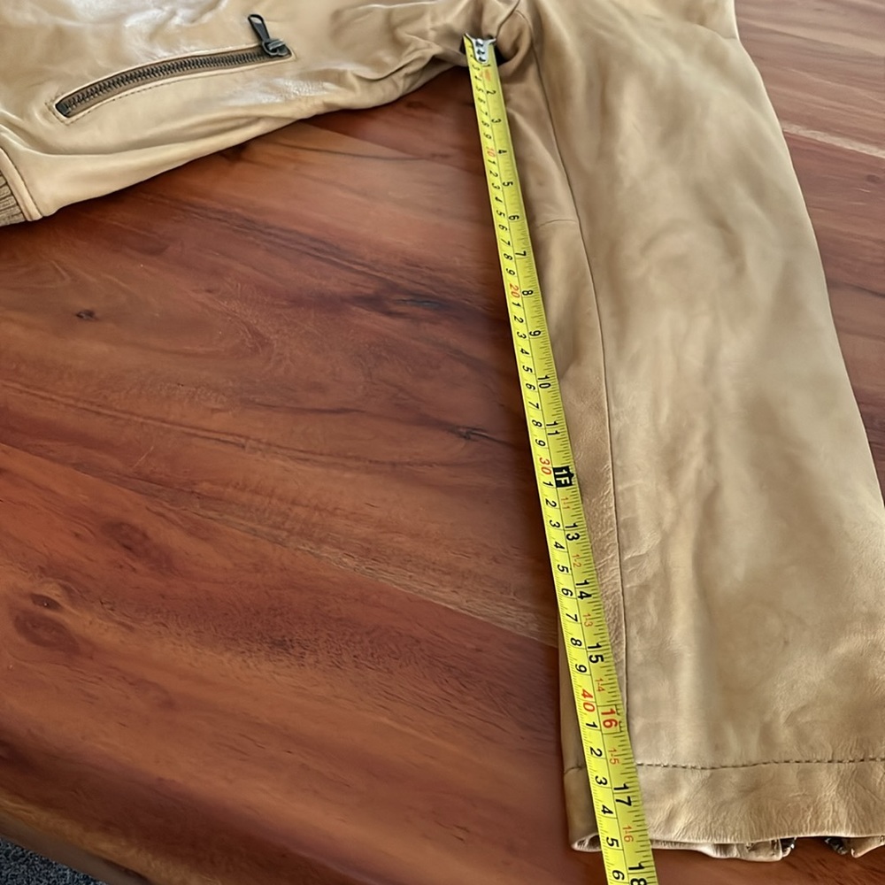Gap Retro Look Soft Leather Jacket sz medium - Picture 11 of 14